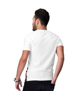 Back View of Men's Multicolour Brown Layered T-shirt Premium Casual Wear by Gleespace